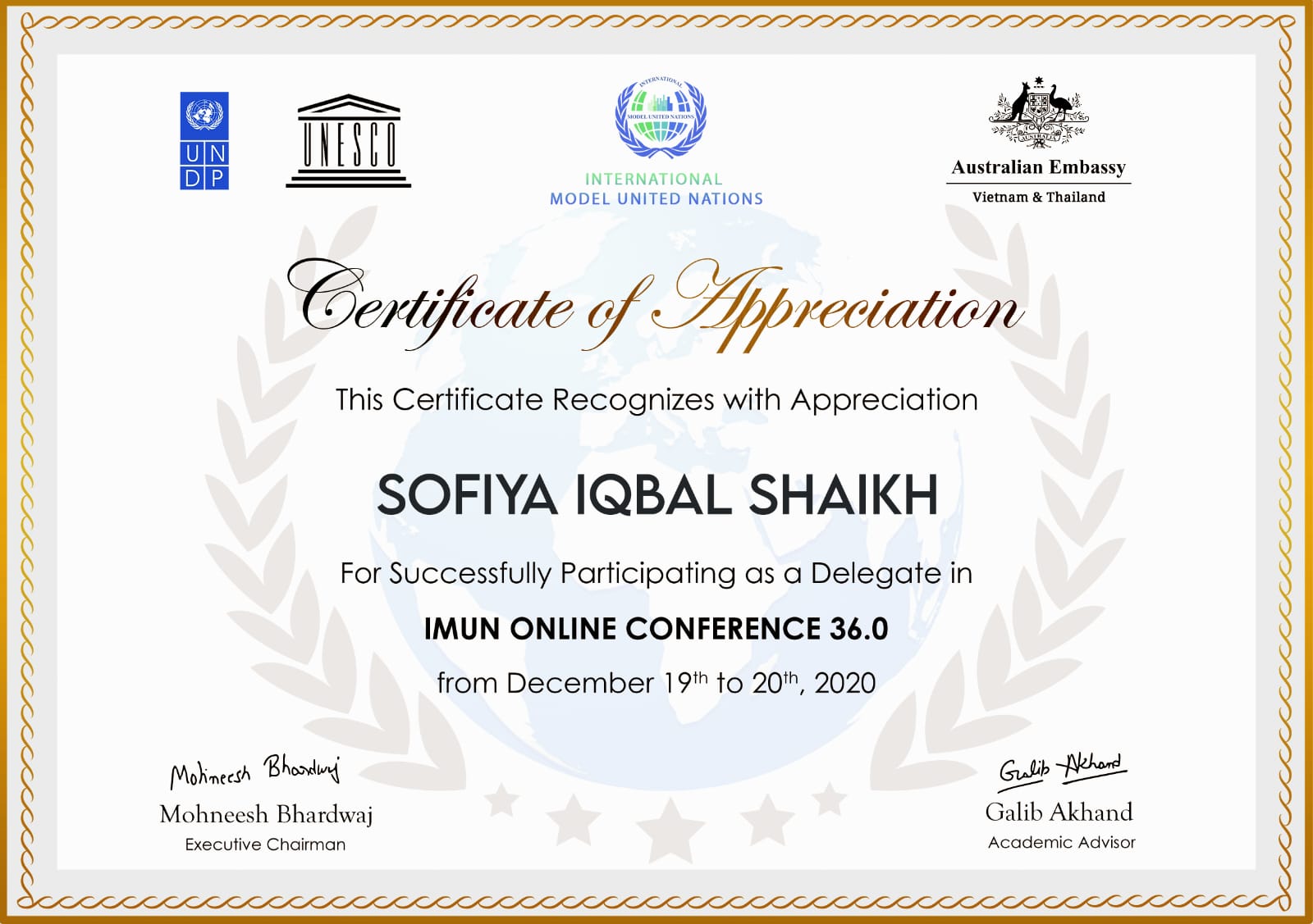 Certificate 2